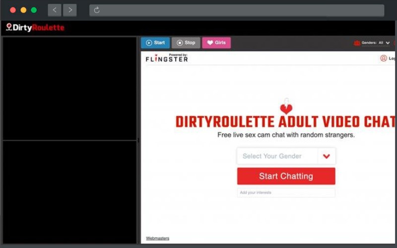 Dirtyroulette site adulto bate papo com mulheres